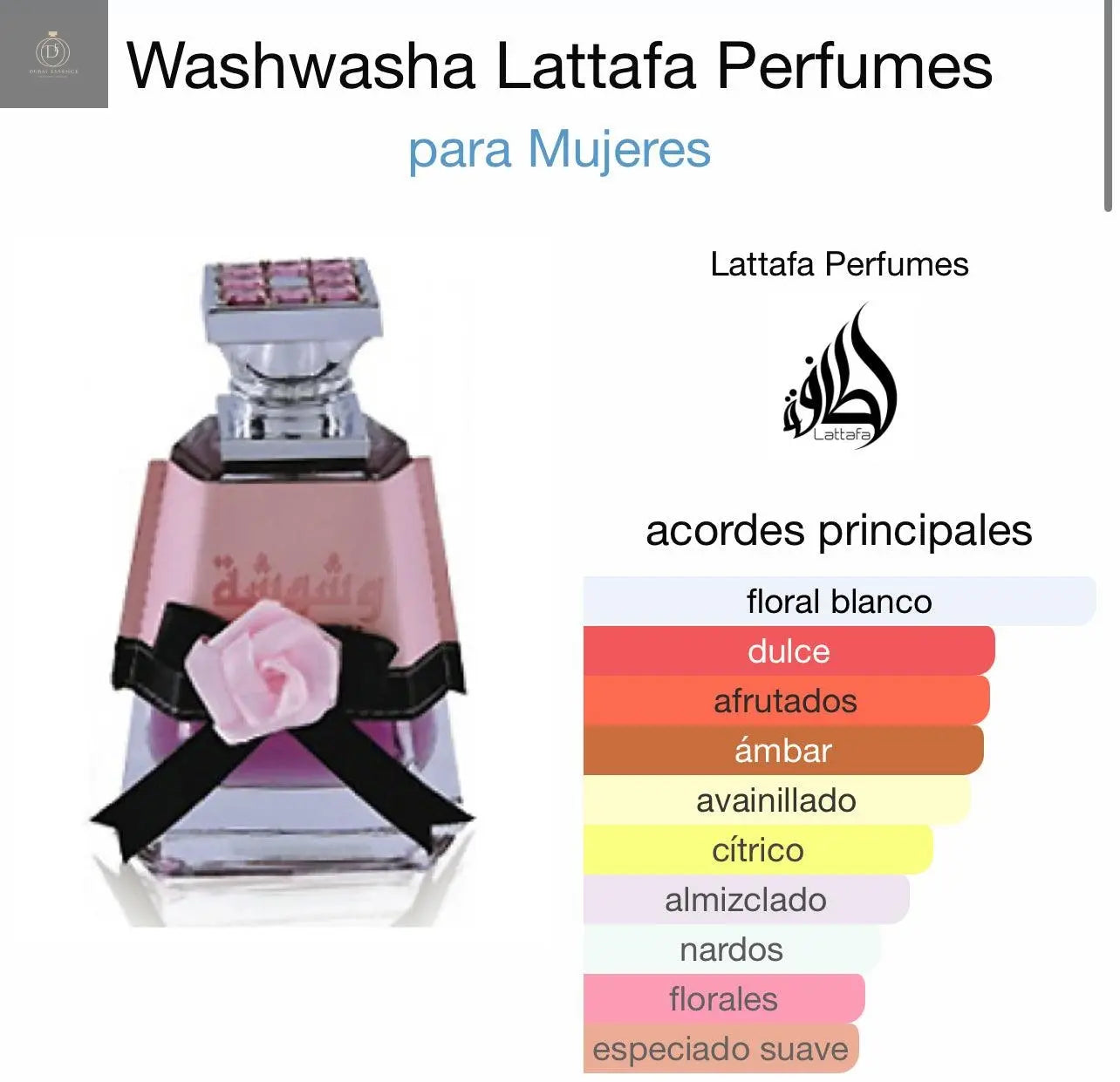 Washwashah - Ard Al Zaafaran 100ml - Dubai Esencias